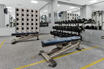 Weights fitness room